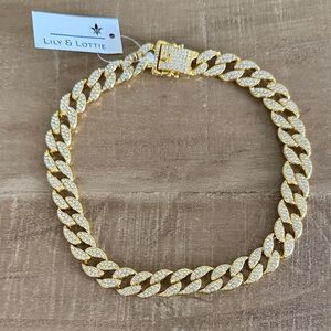 Gold Cuban Link Women's Necklace